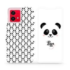 Mobiwear Flip pouzdro na mobil Motorola Moto G84 5G - M030P Panda Amálka