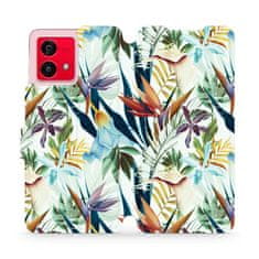 Mobiwear Flip pouzdro na mobil Motorola Moto G84 5G - M071P Flóra