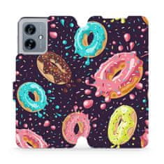 Mobiwear Flip pouzdro na mobil Motorola Moto G54 5G / Moto G54 5G Power Edition - VP19S Donutky