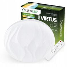 LUMILED Stropní svítidlo LED plafon VIRTUS 24W CCT 39cm + dálkové ovládání