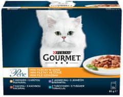 Gourmet PERLE multipack rybí a masový výběr ve šťávě 72x85 g