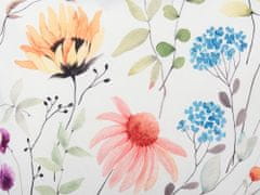 Beliani Sada 2 zahradních polštářů s květinovým vzorem 45 x 45 cm vícebarevné MONESI