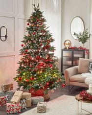 Beliani Zasněžený umělý vánoční stromeček 240 cm zelený DENALI
