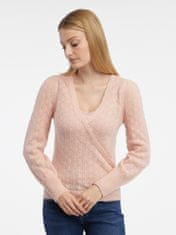 Orsay Světle růžový dámský svetr s příměsí vlny M