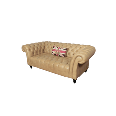 Gutmann Factory (2560) CANYON Chesterfield luxusní kožená pohovka cappuccino