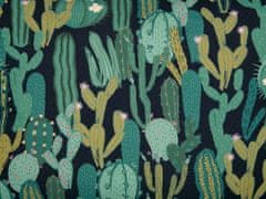 Beliani Sada 2 zahradních polštářů se vzorem kaktusů 40 x 60 cm zelené BUSSANA
