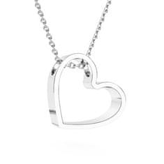 NUBIS Stříbrný náhrdelník srdce