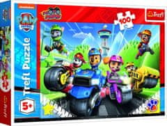 Trefl Puzzle Tlapková patrola na motorkách/Paw patrol 100 dílků 41x27,5cm v krabici 29x19x4cm