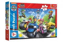 Trefl Puzzle Tlapková patrola na motorkách/Paw patrol 100 dílků 41x27,5cm v krabici 29x19x4cm