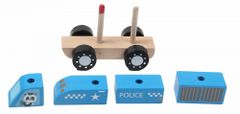 HOPE TOYS Dřevěné autíčko policie