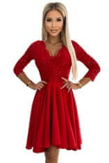 Numoco Dámské šaty 210-16 NICOLLE, červená, S
