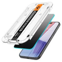 Spigen Anti-Spy Ochranné Tvrzené Sklo Glas.Tr ”Ez Fit” 2-Pack iPhone 15 Pro Max Privacy