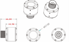 Secutek Podvodní kamera D2C5705 do 200m hloubky - 2MP, 20m kabel