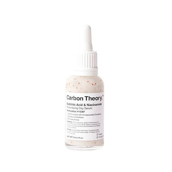 Carbon Theory Denní pleťové sérum Succinic Acid & Niacinamide (Re-surfacing Day Serum) 30 ml