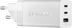 Varta Síťová nabíječka "High Speed", 1x USB, 2x USB-C, 65W, 57956101401