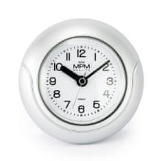 MPM QUALITY Koupelnové plastové hodiny MPM Bathroom clock, stříbrná