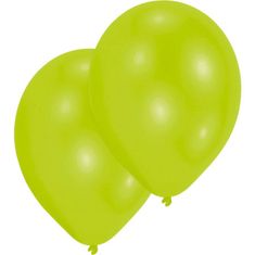 Amscan Latexové balónky limetkově zelené 10ks 27,5cm -