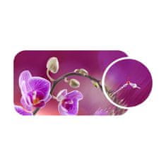 ASIR GROUP ASIR Nástěnné hodiny s obrazem na MDF ORCHIDEA lila 68 x 32 cm