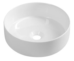 ISVEA INFINITY ROUND keramické umyvadlo na desku, průměr 36cm, bílá 10NF65036 - Isvea