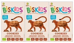 Belkorn 3 x BISkids BIO dětské celozrnné sušenky s belgickou čokoládou 36M+ 120g