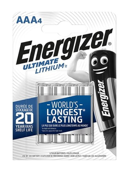 Energizer Ultimate Lithium AAA 4 ks