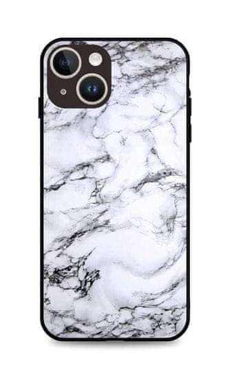 TopQ Kryt LUXURY iPhone 14 pevný Marble White 111286