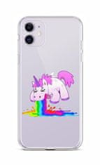 TopQ Kryt iPhone 11 silikon Rainbow Splash 44996