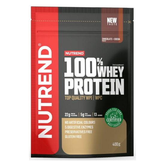 Nutrend 100% Whey Protein NEW, 400 g Příchuť: Vanilka