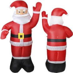 Ruhhy 22624 Nafukovací Santa Claus 180 cm LED