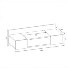 ASIR GROUP ASIR Toaletní stolek ZAKKUM dub sapphire