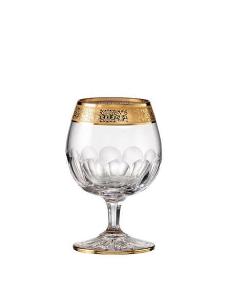 Bohemia Crystal Ručně broušené sklenice na brandy Romantic 220ml (set po 2ks)