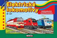 Elektrické lokomotivy - Jednoduché vystřihovánky