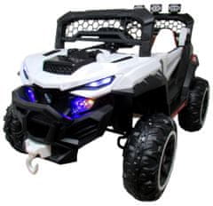 R-Sport Buggy X9 Battery car, bílé, sedadlo z ekokůže