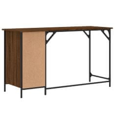 Greatstore Počítačový stůl hnědý dub 131 x 48 x 75 cm kompozitní dřevo