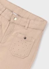 MAYORAL dívčí kalhoty v hořčičné barvě s předními kapsami a třpytkami Velikost: 8/128