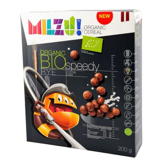 Milzu! Milzu! - BIO Cereální kuličky s kakaem 200g