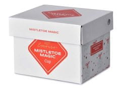 Hrnek keramika 380ml MISTLETOE MAGIC v krabičce, bílá,