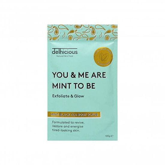 Delhicious Tělový peeling You & Me Are Mint To Be (Mint Black Tea Body Scrub) 100 g