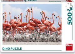 Dino Puzzle Plameňáci 500 dílků