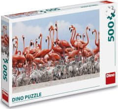 Dino Puzzle Plameňáci 500 dílků