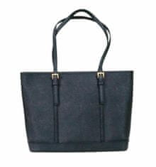 Michael Kors dámská kabelka 35F0GTVT9L JET SET TRAVEL BLACK LG TZ SHLDR/TOTE LEATHER