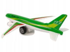Lean-toys Osobní Letadlo Boeing 777 Zelený Pohon Světla Zvuky