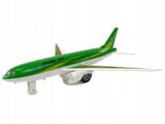 Lean-toys Osobní Letadlo Boeing 777 Zelený Pohon Světla Zvuky