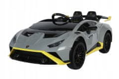 Lean-toys Auto Na Baterie Lamborghini Sto Drift Šedá