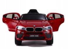 Lean-toys Auto Na Baterie Bmw X6 Červené Lakované