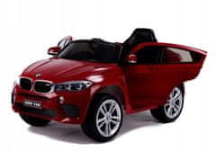 Lean-toys Auto Na Baterie Bmw X6 Červené Lakované