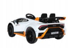 Lean-toys Auto Na Baterie Lamborghini Sto Drift Bílá