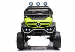 Lean-toys Vozidlo Na Baterie Mercedes Unimog S Zelené