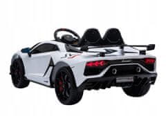 Lean-toys Auto Na Baterie Lamborghini Aventador Bílá