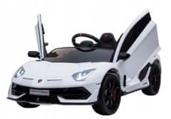 Lean-toys Auto Na Baterie Lamborghini Aventador Bílá